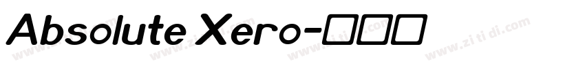 Absolute Xero字体转换